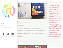 Tablet Screenshot of amatteroflifeandtech.com
